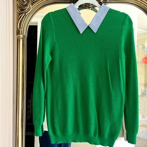 Green coloured sweater, J.Crew size small